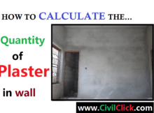 How to Calculate Quantity of Plaster? 7