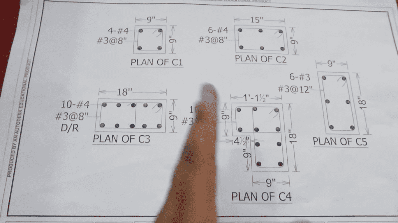 How To Read Properly Column Construction Drawing Plan Civil Click