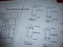 HOW TO READ BEAM DRAWING PLAN AT SITE 1