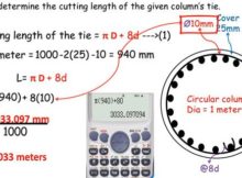 CUTTING LENGTH OF CIRCULAR STIRRUP 9