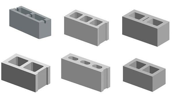 Concrete Block Types Shapes